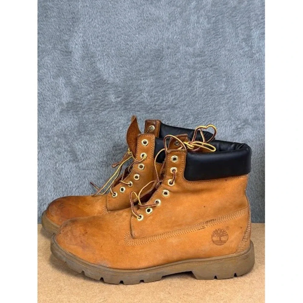 Timberland Mens 6 Inch Premium Waterproof Boots Wheat Nubuck‎ 18094 Size 10.5 M